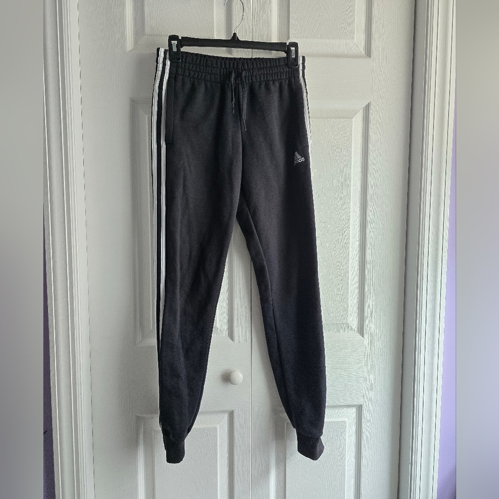 Adidas Black Jogger Pants Size XS length 38in